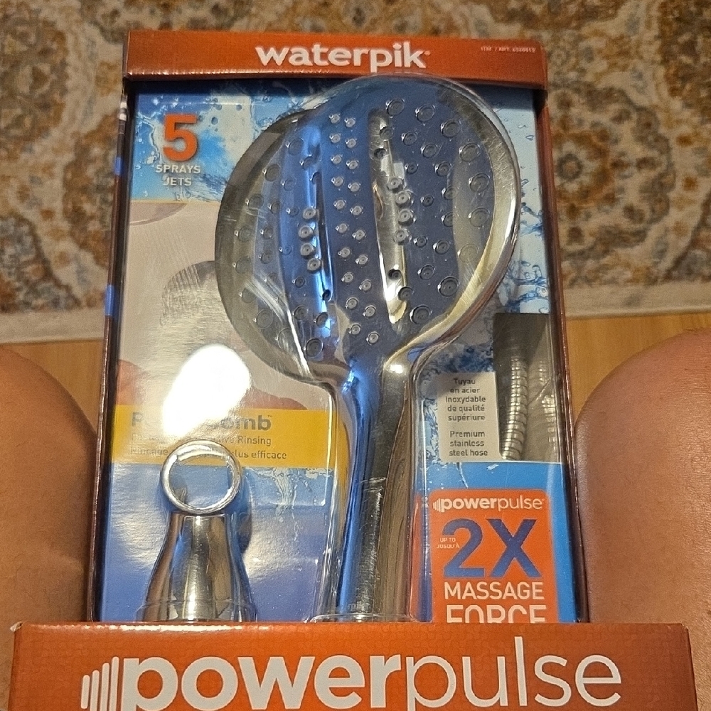 Waterpik PowerPulse Shower Head - Silver